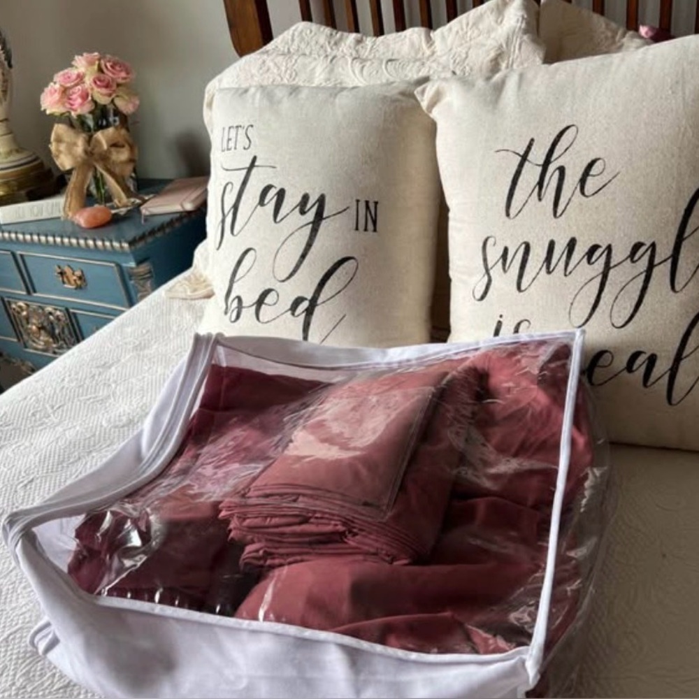 Dusty Rose Queen sheet set